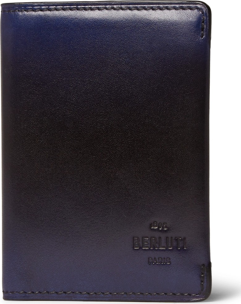 Berluti New Wave Ideal Leather Bifold Cardholder