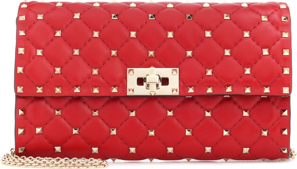 Valentino Valentino Garavani Rockstud Spike leather shoulder bag
