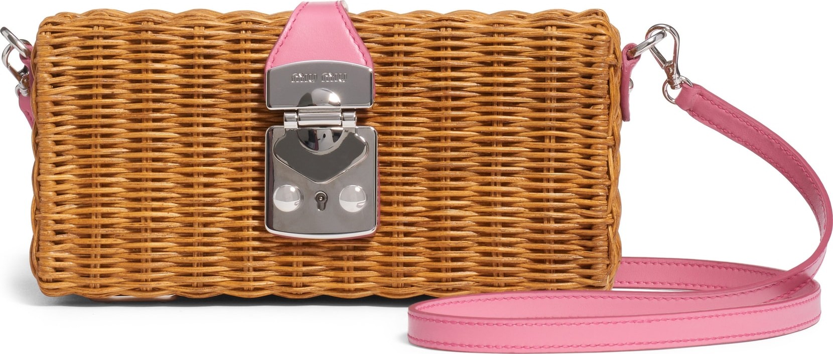 Miu Miu Midollino Basket Clutch