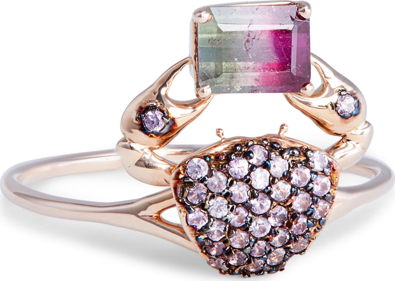 Daniela Villegas Cosquilleo Watermelon Tourmaline & Pink Sapphire Ring