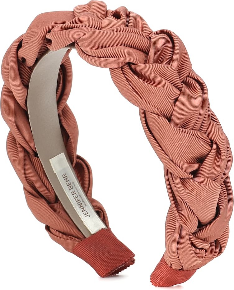 Jennifer Behr Lorelei plaited silk headband