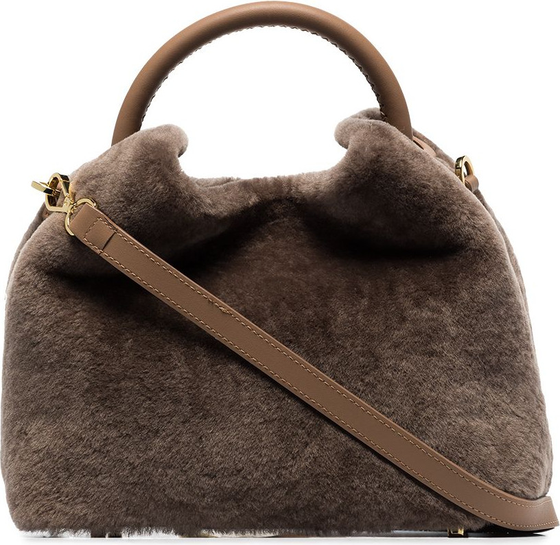 Elleme - Baozi shearling tote bag