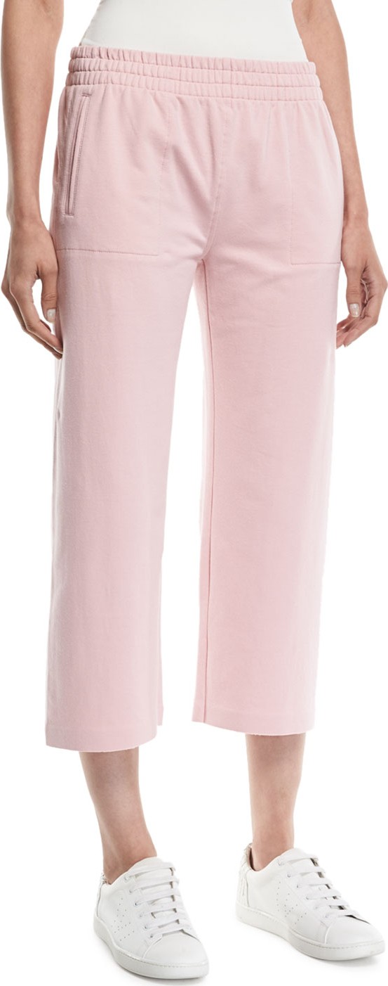 Norma Kamali Cropped Boyfriend Sweatpants