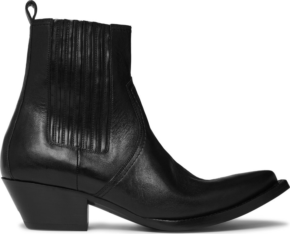 Saint Laurent Lucas Leather Chelsea Boots