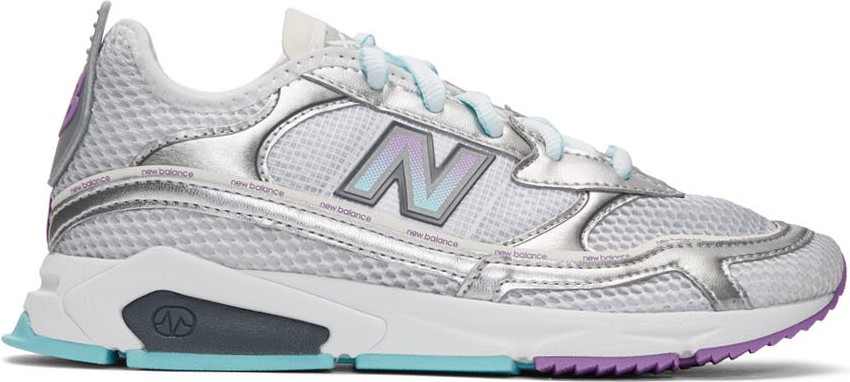 New Balance Silver X-Racer Sneakers