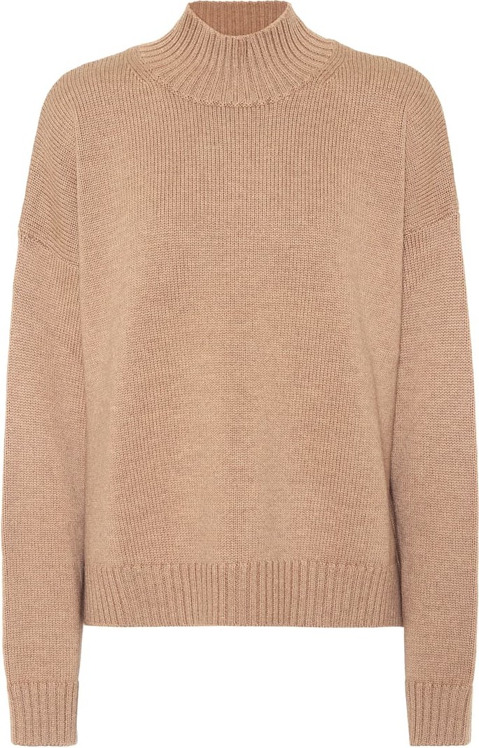 Ganni Merino-wool mockneck sweater