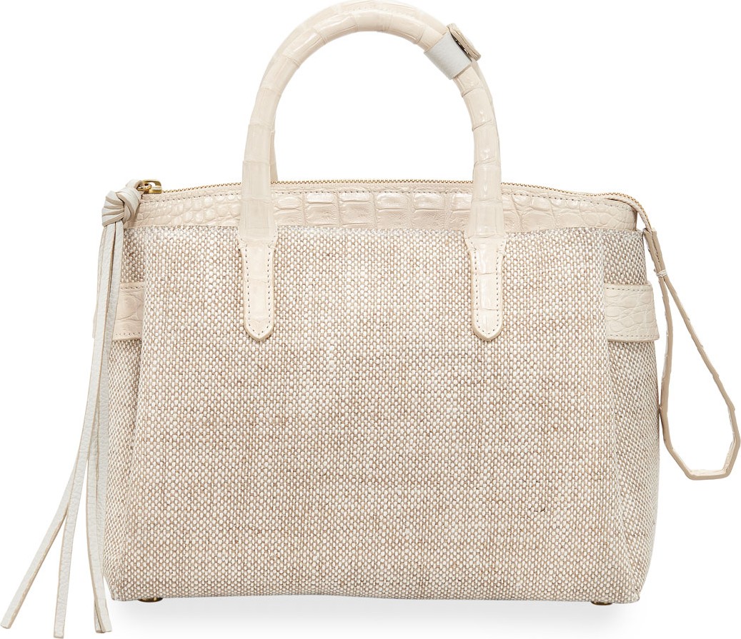 Nancy Gonzalez Cristie Small Linen Tote Bag