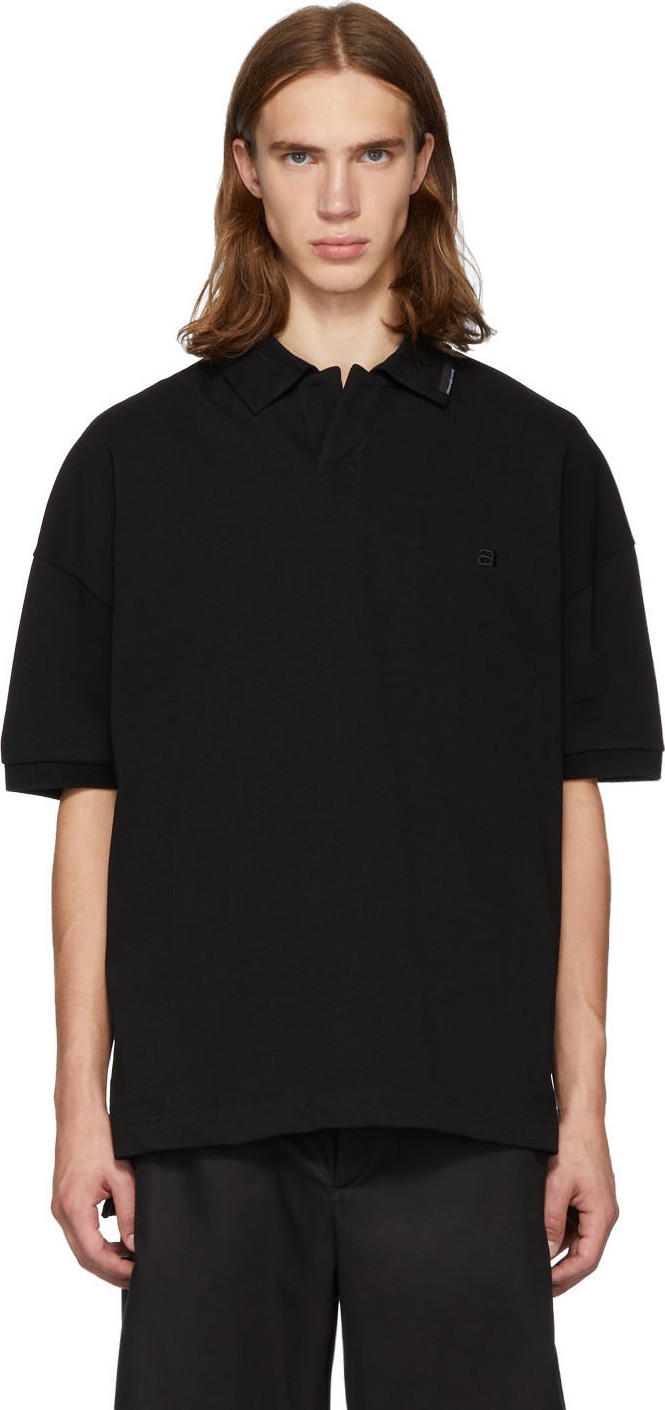 Alexander Wang Black Compact Jersey Polo
