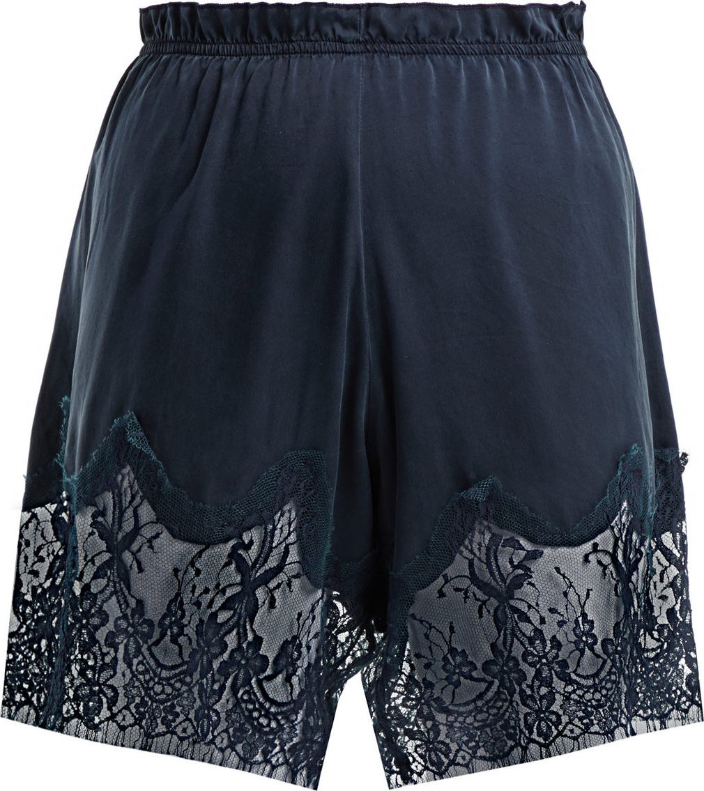 ICONS Waterlily silk shorts