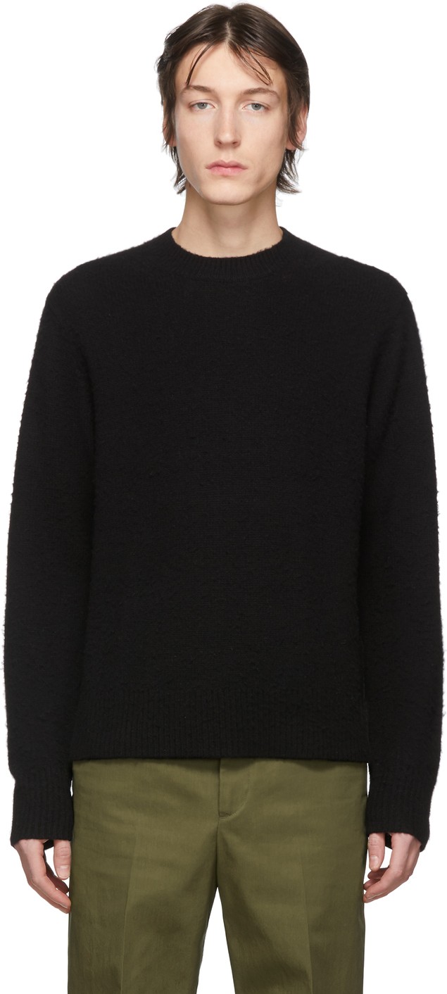 Acne Studios Black Peele Crewneck Sweater