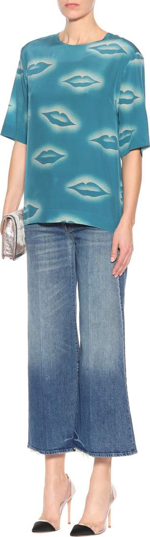 Dries Van Noten Printed silk top