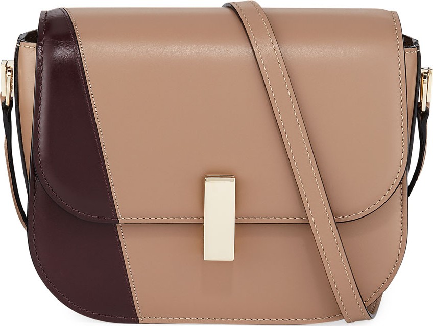 Valextra Iside Colorblock Leather Crossbody Bag