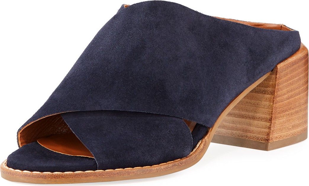 Aquatalia Janna Crisscross Suede Sandals