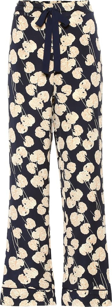 DIANE von FURSTENBERG Veronica silk-blend cady pants