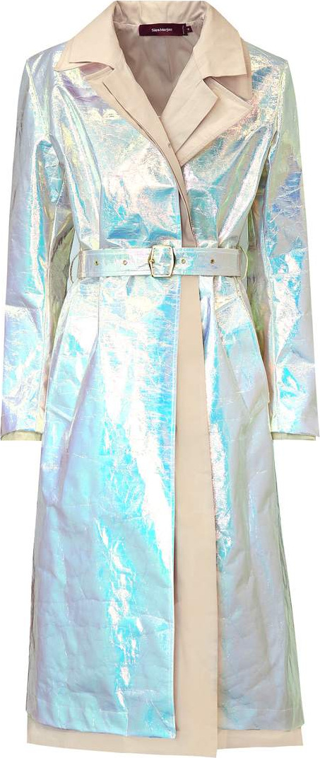 Sies Marjan Devin iridescent trench coat