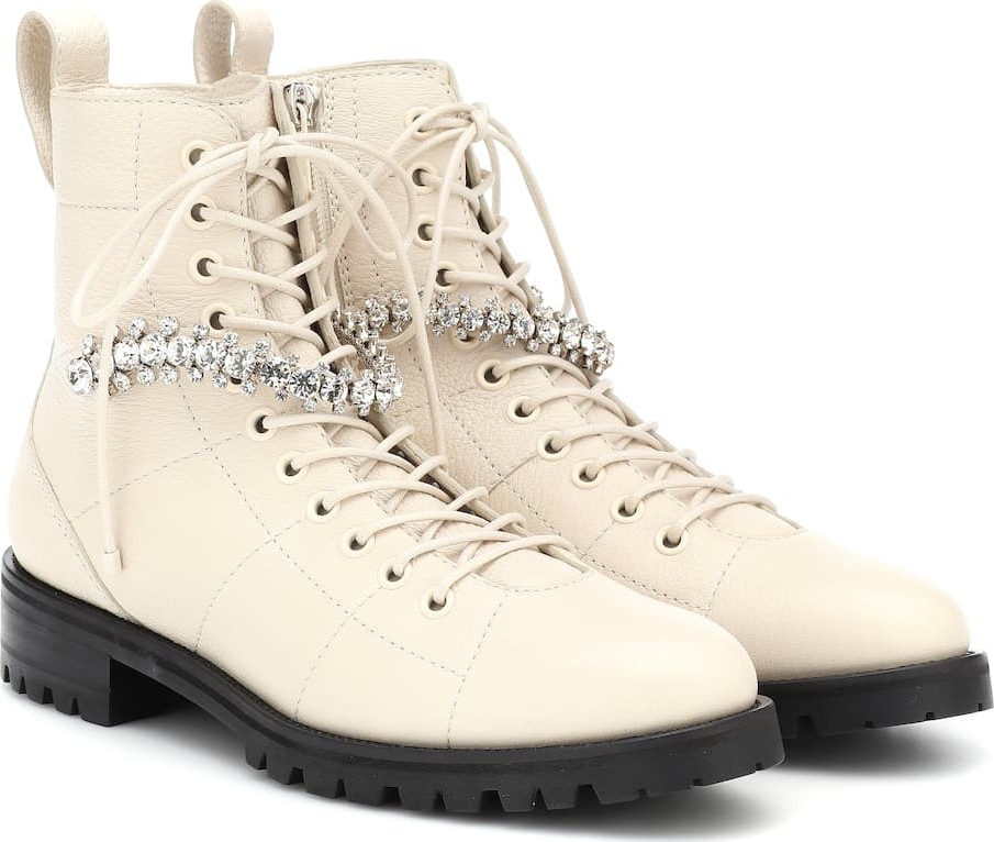 Jimmy Choo Cruz Flat leather ankle boots