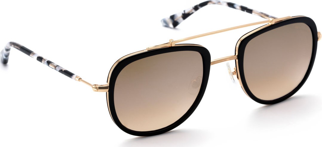 KREWE Breton Acetate & 24K Titanium Aviator Sunglasses