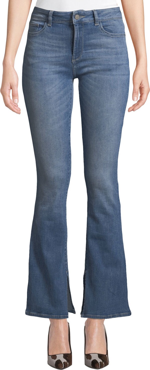 DL1961 Bridget Mid-Rise Boot-Cut Jeans