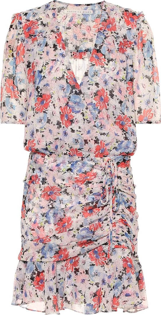 Veronica Beard Dakota floral silk minidress