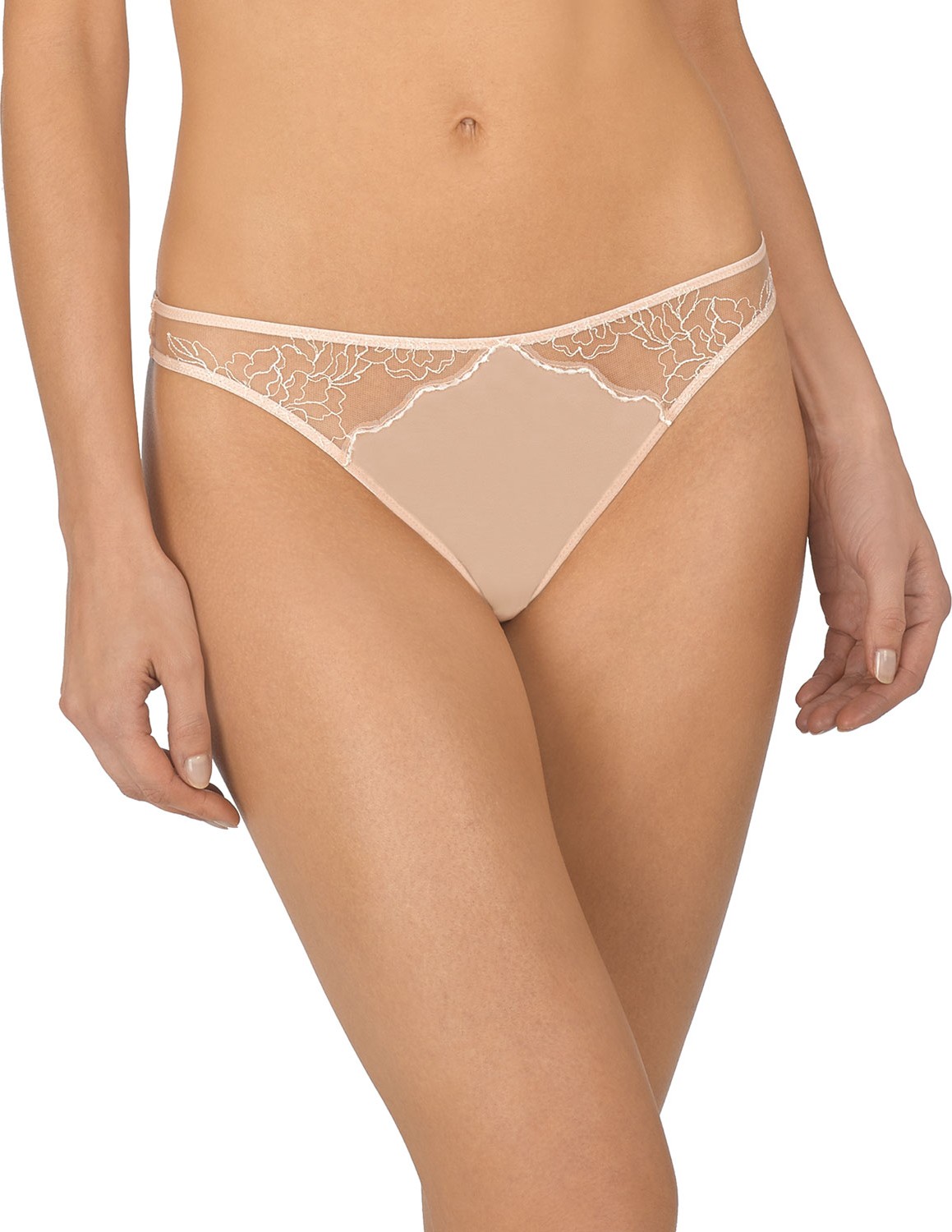 Natori Ethereal Lace-Inset Thong