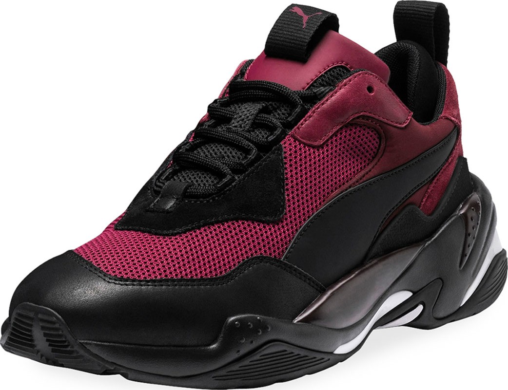 PUMA Men's Thunder Spectra Leather Trainer Sneakers