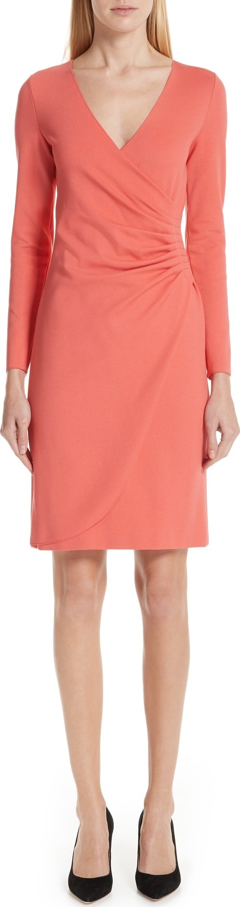 Emporio Armani Punto Milano Faux Wrap Dress