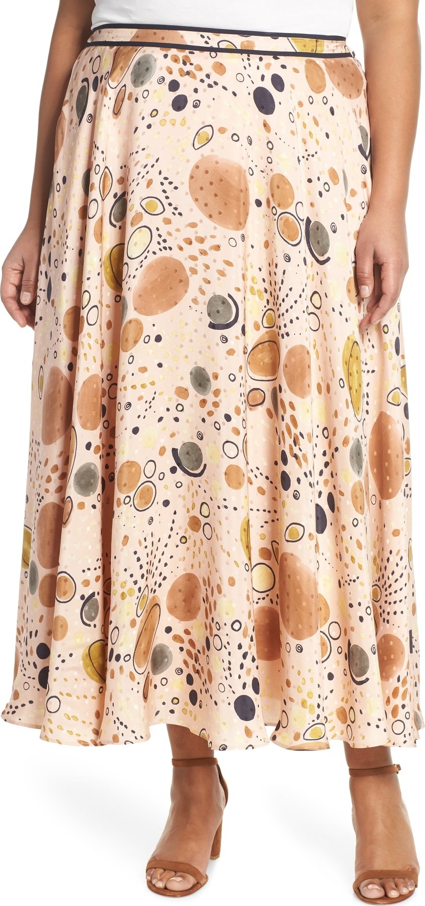 Lafayette 148 New York Ambria Print Silk Maxi Skirt
