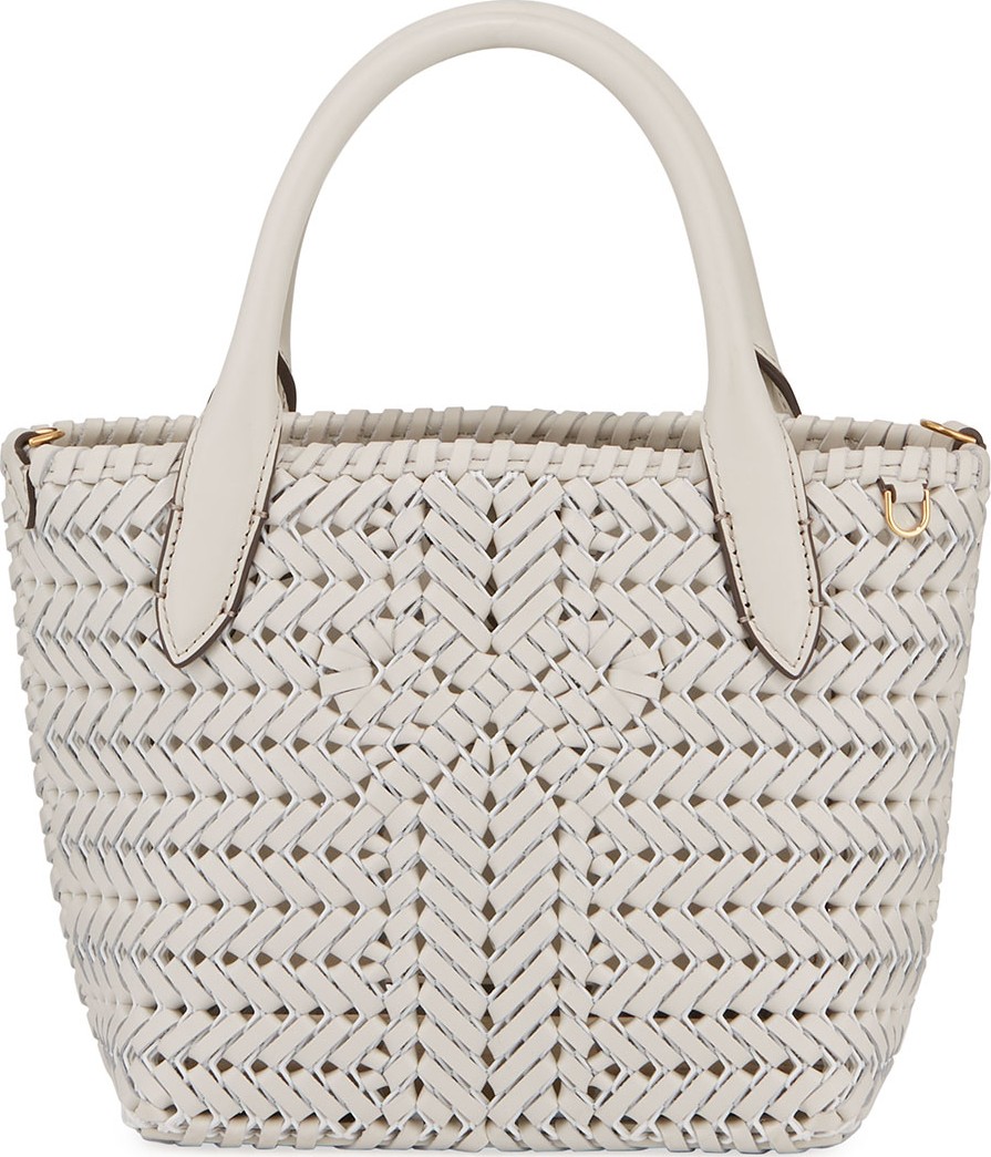 Anya Hindmarch Neeson Woven Leather Mini Tote Bag