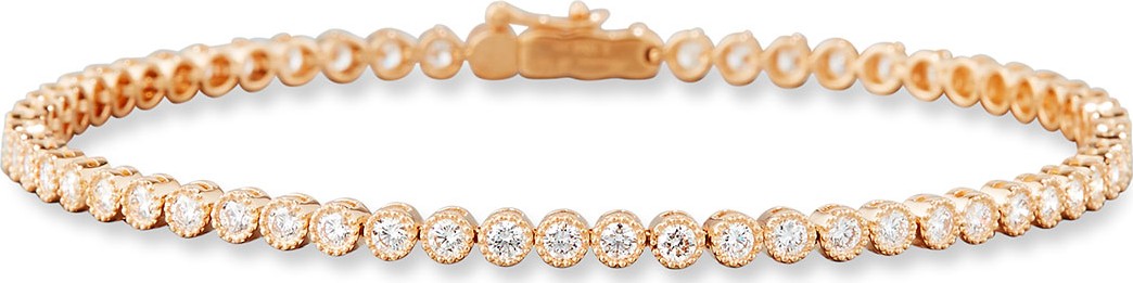 Memoire Diamond Line Bracelet in 18K Rose Gold