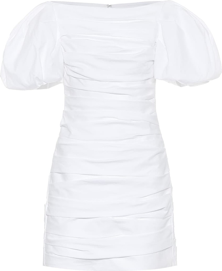 Khaite Shelly cotton-poplin minidress