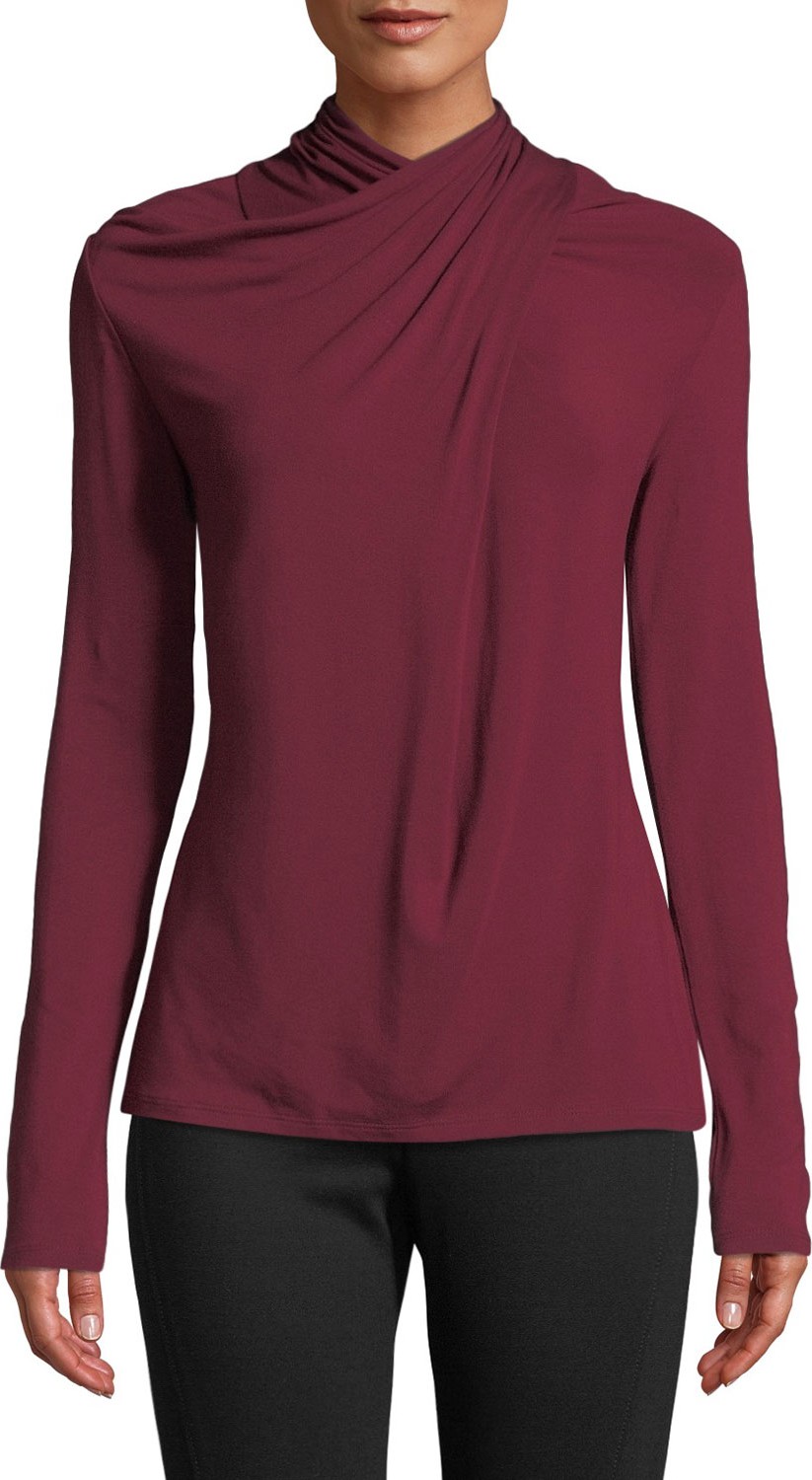 Elie Tahari Keilani High-Neck Knit Top