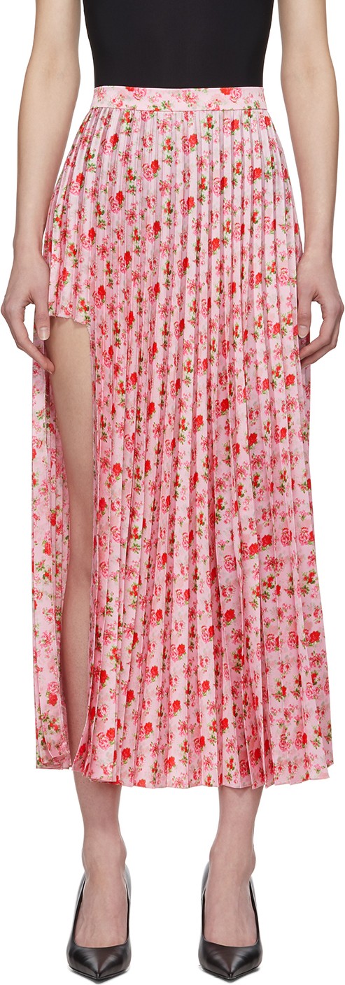 Vetements Pink Plissé Skirt