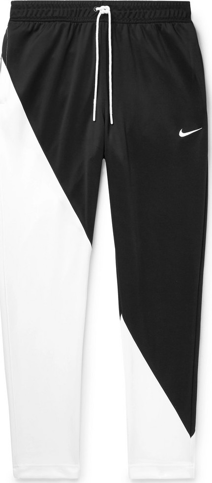 Nike Slim-Fit Tapered Colour-Block Tech-Jersey Track Pants
