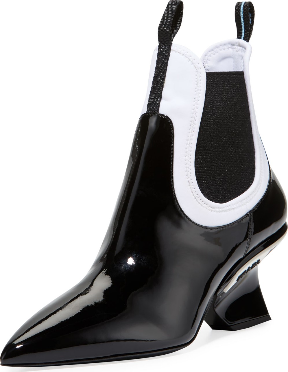 Prada Patent and Neoprene Booties