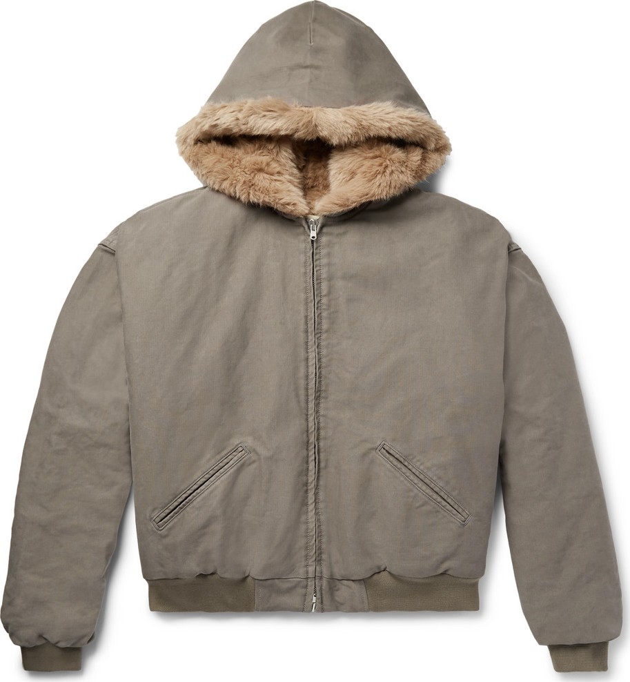 Fear of God Faux Fur-Lined Cotton-Corduroy Hooded Jacket