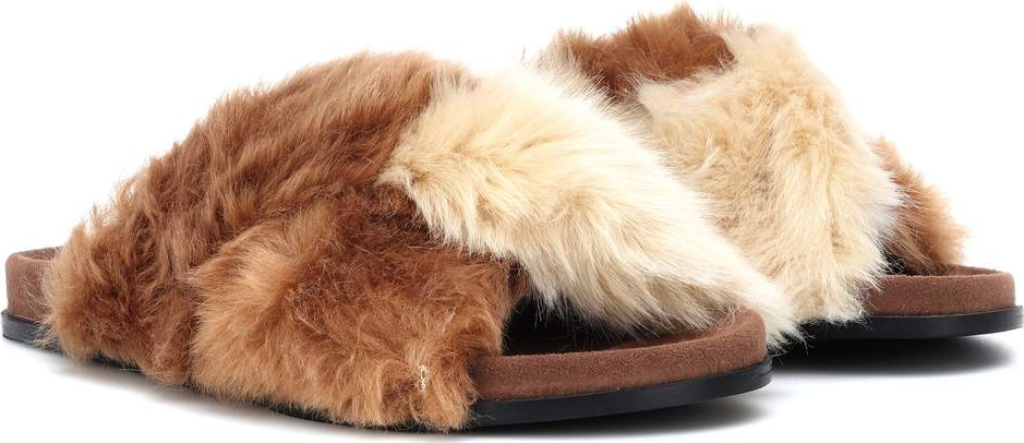 Stella McCartney Faux fur slides