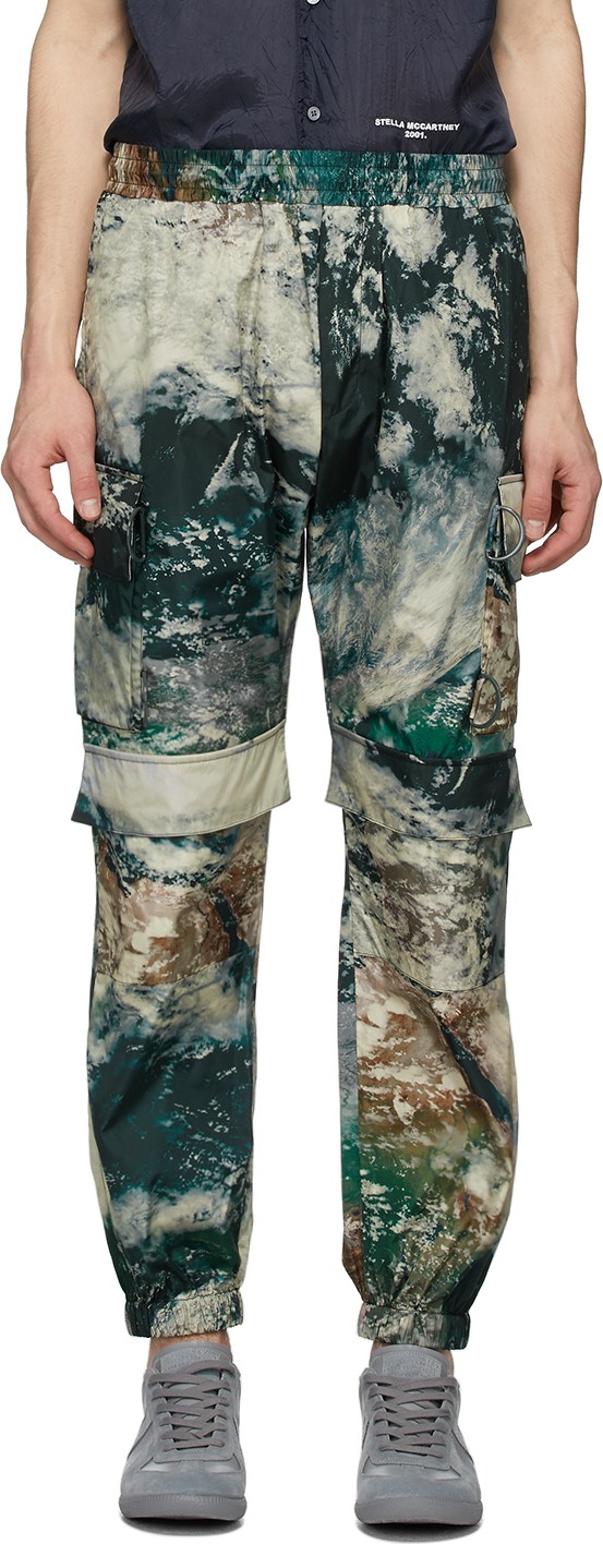 Stella McCartney Multicolor Earth Satellite Print Taylor Cargo Pants