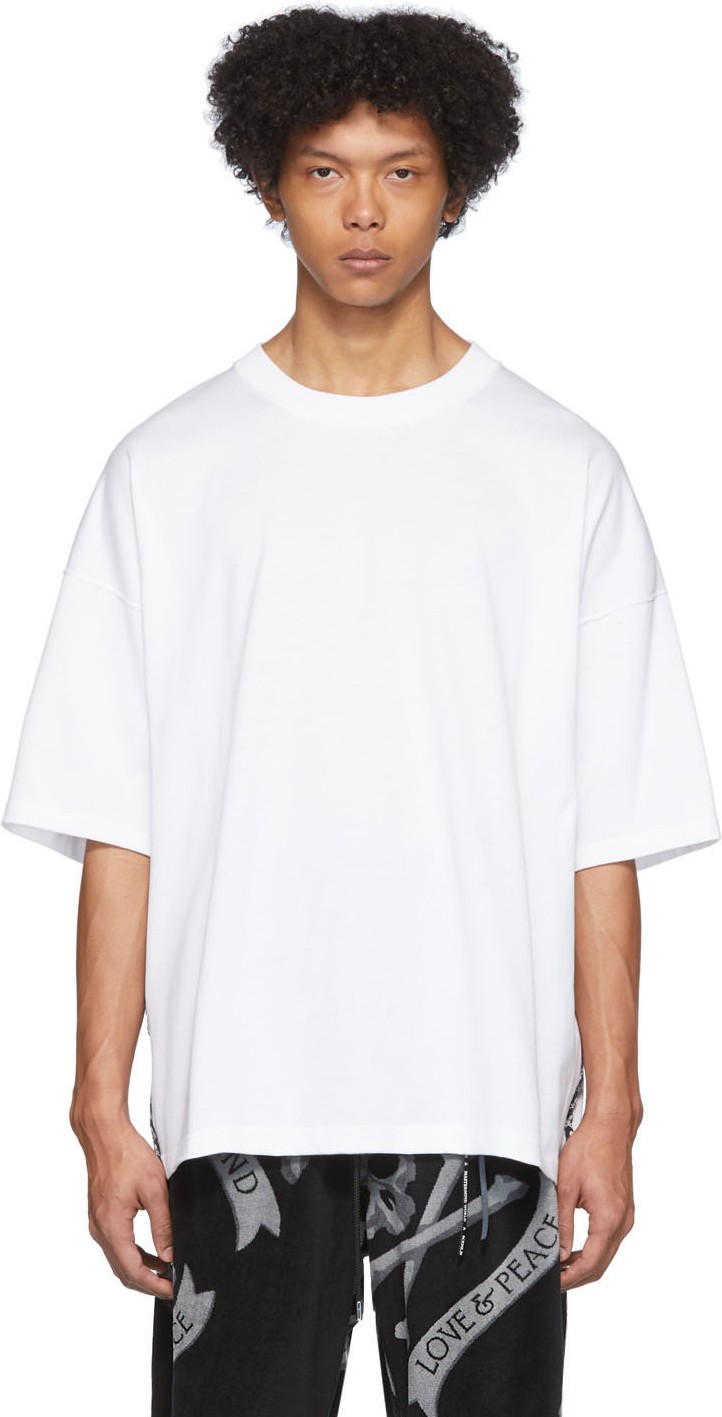 Mastermind World White Skull Tape T-Shirt