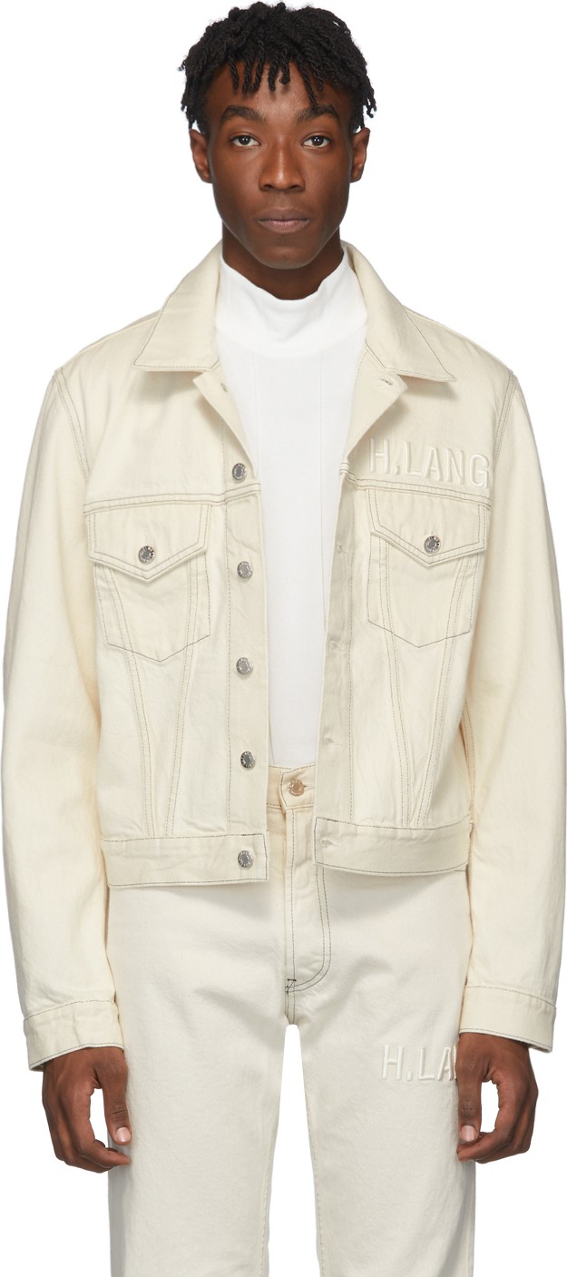 Helmut Lang Off-White Masc Trucker Jacket