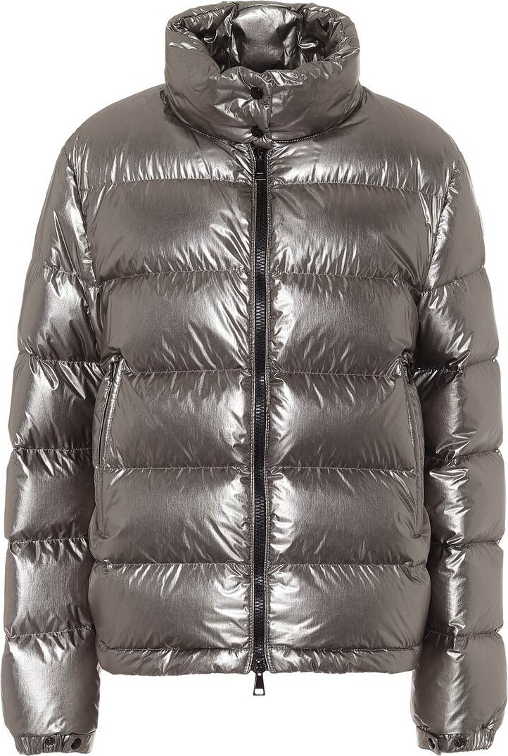 Moncler Gris metallic down jacket