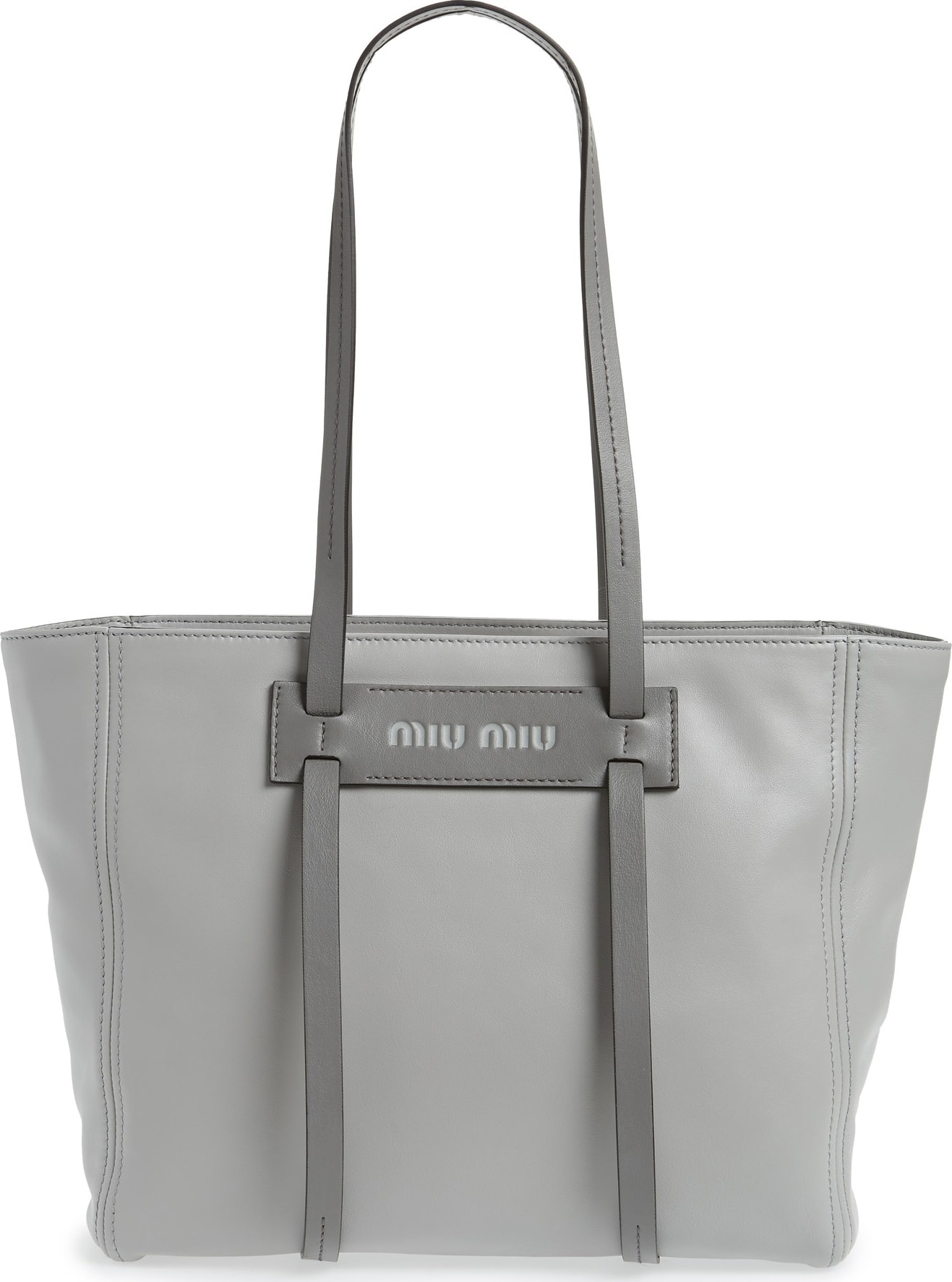 Miu Miu Grace Lux Calfskin Leather Tote