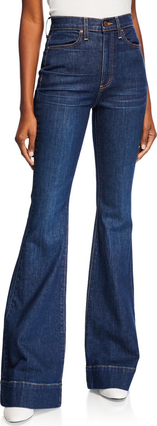 Alice + Olivia Beautiful High-Rise Bell-Bottom Jeans