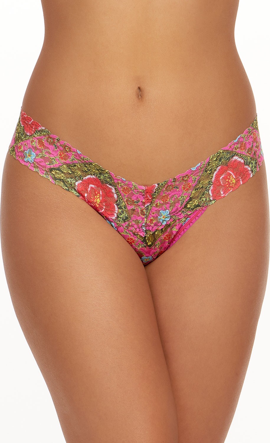 Hanky Panky Pearl River Peonies Low-Rise Lace Thong