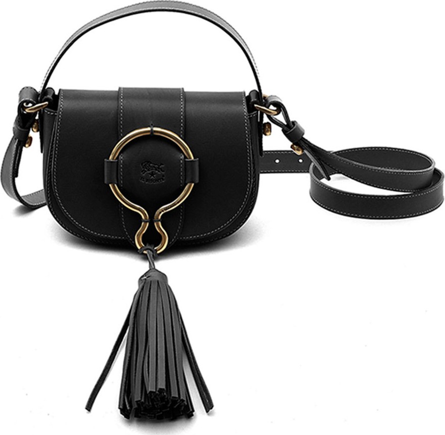 Il Bisonte Leather Loop Crossbody Bag