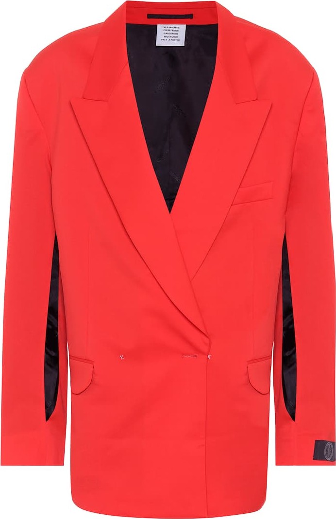 Vetements Wool-twill blazer