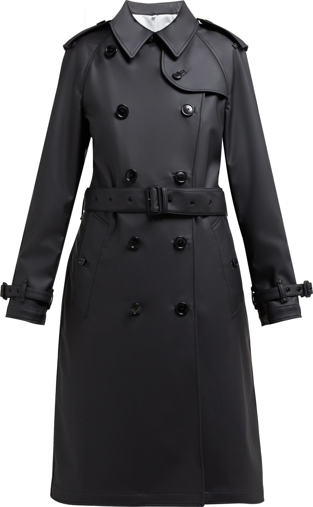 Burberry London England Curradine double-breasted coated trench coat