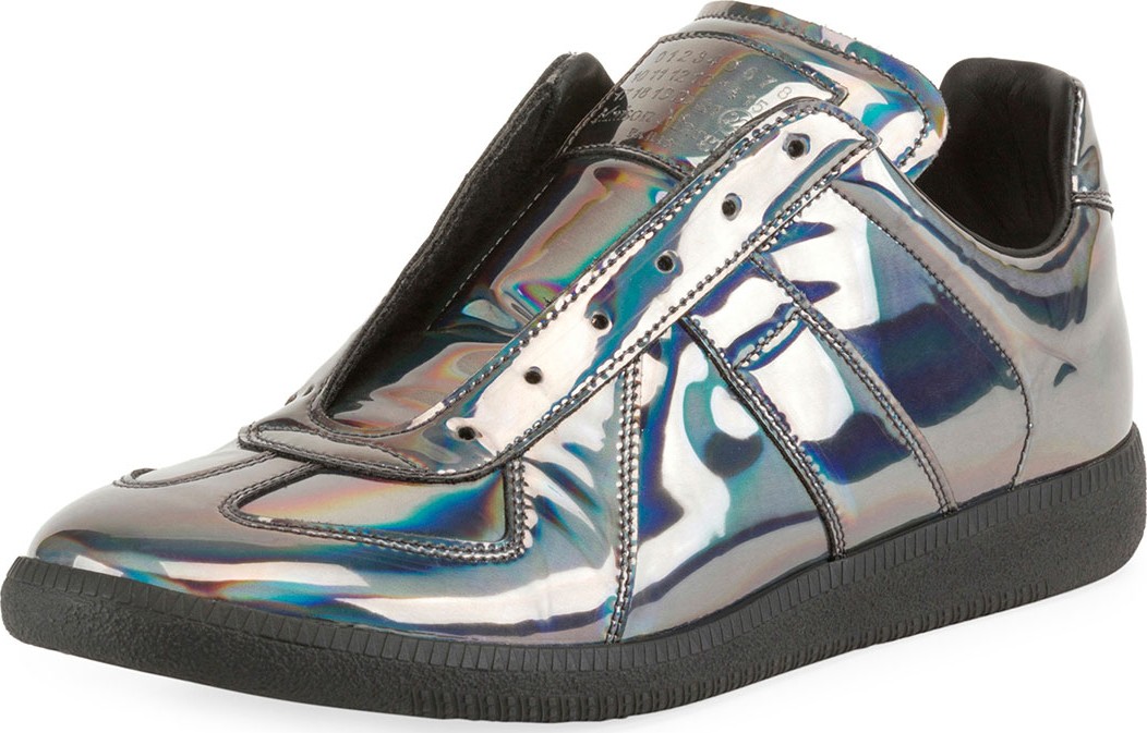 Maison Margiela Men's Replica Hologram Low-Top Sneakers