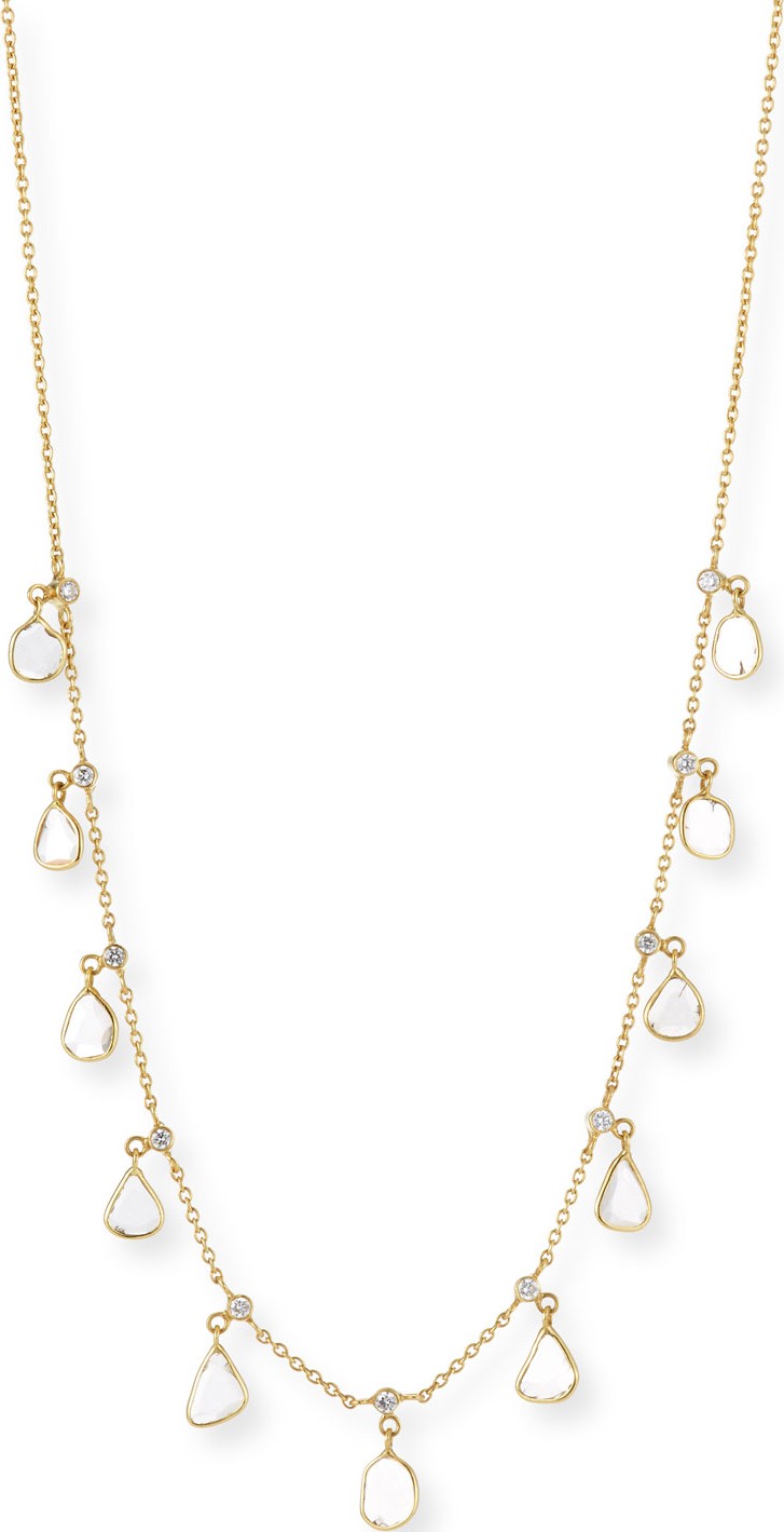 Legend Amrapali 18k Gold Polki Diamond Slice Charm Necklace