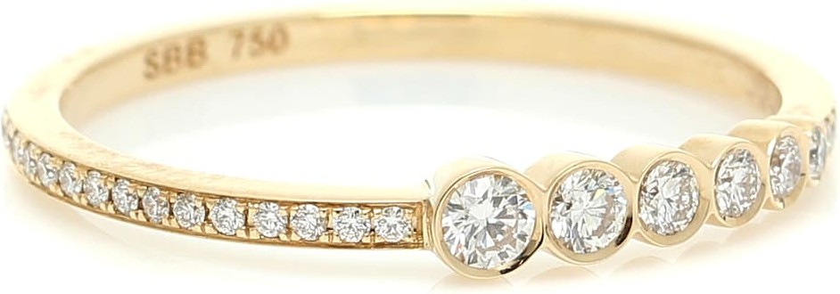 Sophie Bille Brahe Pleine de Pavé 18kt gold and diamond ring