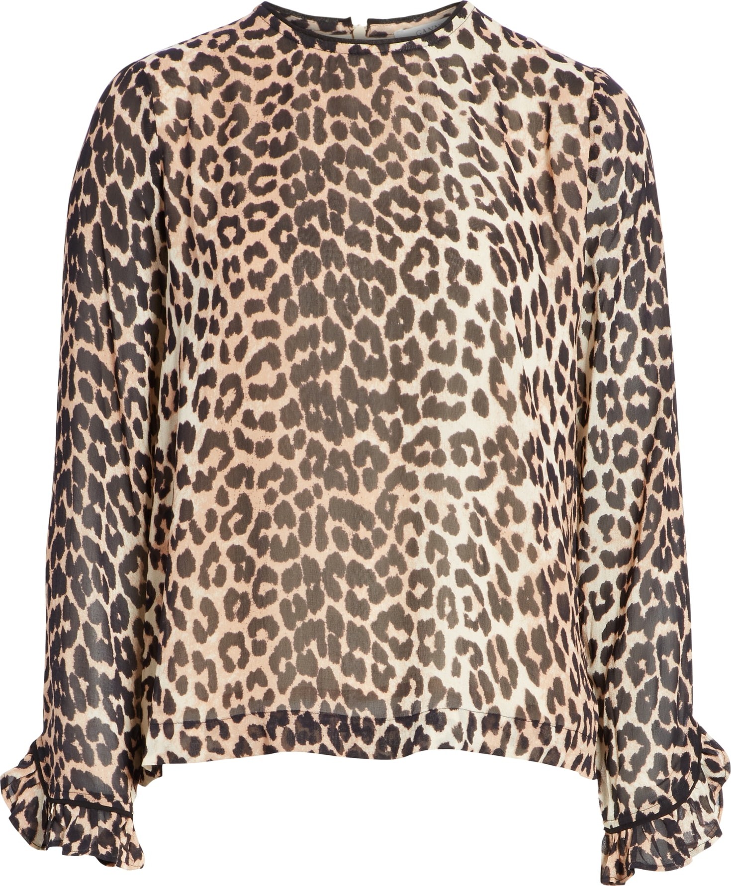 Ganni Mullin Print Georgette Blouse